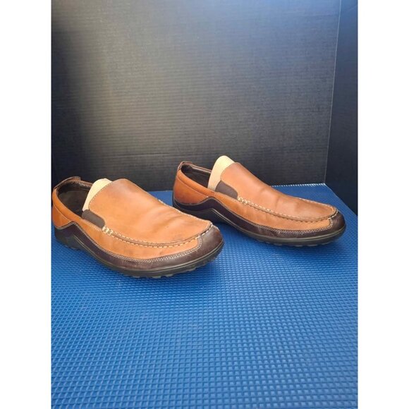 Cole Haan Mens 11.5W Slip-On Leather Loafers Brown Casual Shoes Made In India - Picture 4 of 7